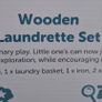 Wooden Laundrette Set. Image 2