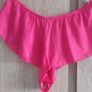 New pink satin look bottom fits UK 6  8 10 Image 2
