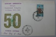 Stamps, Cyprus, 50th Anniversary Scouting 1913 - 1963