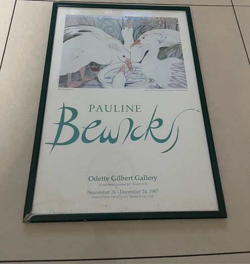 Signed Pauline Bewick signed and Framed Promotional Poster