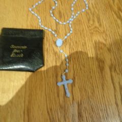 Blue Rosary Beads and Purse from Knock for Sale