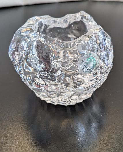 Vintage Galway Irish Crystal 24% Lead Crystal Votive Candle Holder