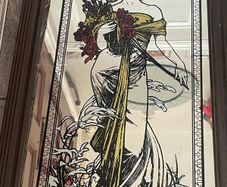 Alphonse Mucha Season Mirror
