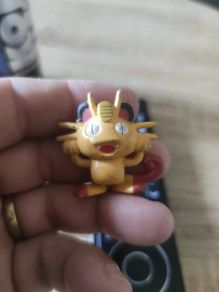 Meowth TOMY Pokemon Figure CGTSJ 1999 Nintendo 1.75" - Vintage Authentic