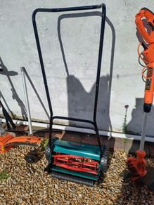 push mower and weed wacker