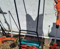 push mower and weed wacker