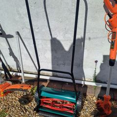 push mower and weed wacker