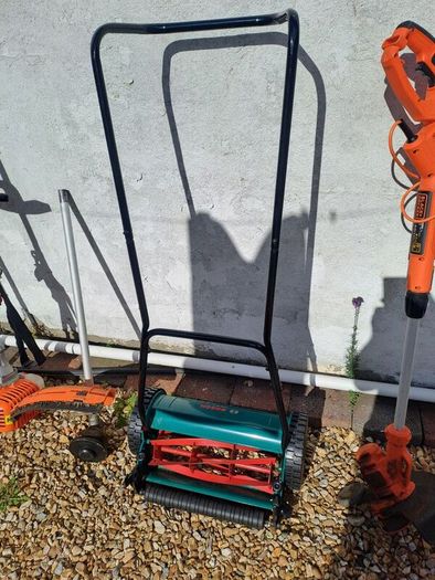 push mower and weed wacker