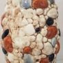 Pair Sylvac Pebble Range Vases. c1950s.Hand-Painted. Image 7
