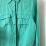 Green linen blouse Size 12 EU 40 Image 3