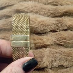 Gold mesh bangle