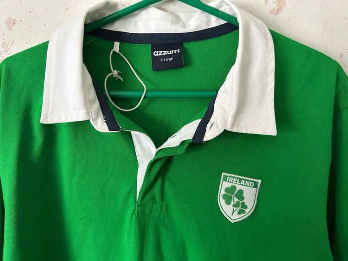 Azzurri Ireland Rugby Shirt Long Sleeve Green / Size XL