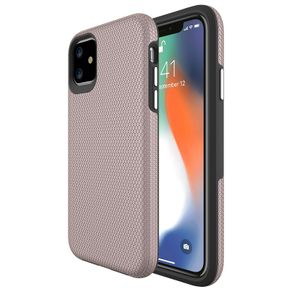 For Samsung Galaxy A14 5G Dotted Shockproof Hybrid 2 in 1 Case Rose Gold