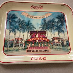 Coca Cola Metal Tray 75 Anniversary FT. Myers