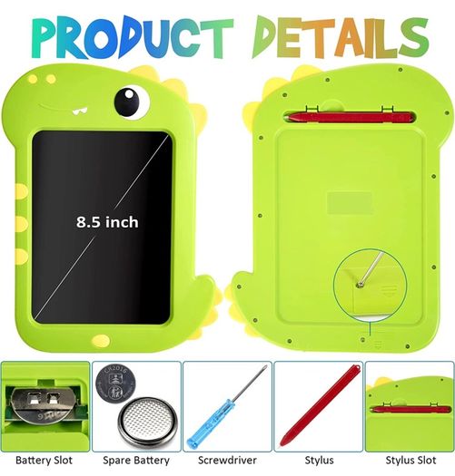 LCD Writing Tablet Kids Toys - 8.5inch Doodle Scribbler Board Electronic Drawing Tablets Learning Educational Dinosaur Toys Birthday Gifts for 3 4 5 6 7 8 Years Old Boys Girls Kids Toddlers