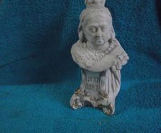 Bisque Pottery bust of Queen Victoria - Diamond Jubilee 1897