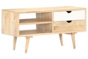 TV Cabinet 90x35x45 cm Solid Mango Wood