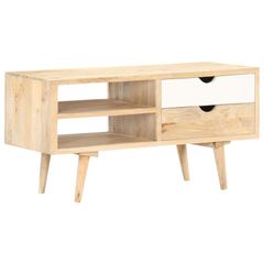 TV Cabinet 90x35x45 cm Solid Mango Wood