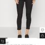 Biker jeans skinny fit black size L uk10-12 Image 5