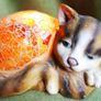 Vintage Cat Lamp - Table Lamp Image 5