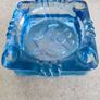 Vintage Art Deco Cobalt Blue Ashtray. Image 9