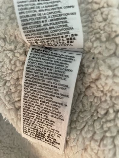 GAP hoodie full zip with fur lining Women ladies size M