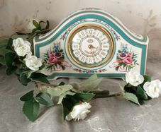 Minton Rose China Clock Limited Edition
