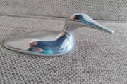 Hoselton Aluminium Sculpture Figurine vintage circa 1970 signed #1555 made in Canada Loon Duck Goose Fowl in very good condition see all photos FREE STANDARD POSTAGE INCLUDED