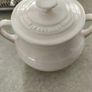 Rare Pair of Le Creuset Soup Bowl Country Cream. Image 2