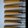 Antique 1907 Sheffield Sterling Silver & Bone-Style Dessert Forks (Set of 6) Image 4