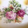 Stunning Large Edwardian Dressing table ceramic Transferware Plate / Tray 14" x10" Image 6