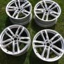 Original Audi RS6 Twin Spoke R20 Alloy Wheels And Centre Caps. Image 3