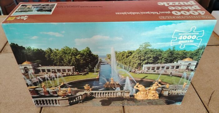 Rare Vintage 1979 Waddingtons 4000pc Puzzle - Grand Cascade, USSR