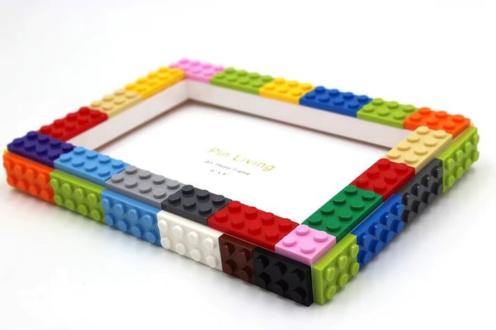 DIY Building Blocks Photo Frame For Home Decoration Creative Family Activity Educational Lego Fan Gift