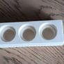 Rectangular 3 tea light candle holder Image 3
