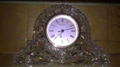 Waterford Glass Large Cottage Clock