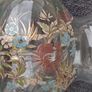 Antique/Vintage Clear Glass Oil Lamp Image 5