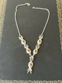 silver necklace