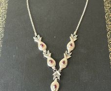 silver necklace