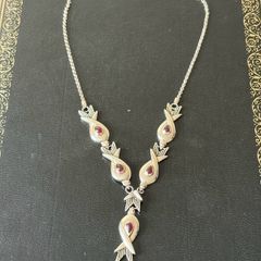 silver necklace