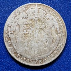 United Kingdom 1921 Half Crown - George V 2nd type Silver coin