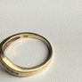 9ct gold real diamond ring size L free post quick sale Image 5