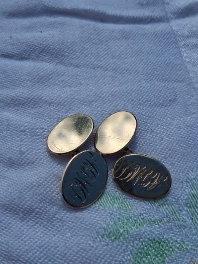 9k Gold Art Deco Cufflinks