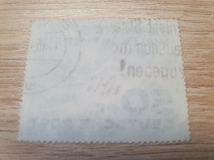 East Germany 1949 "75 Years Universal Postal Union UPU" 50 Pfennig Stamp cancelled - free standard postage