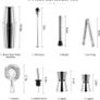 9-Piece Cocktail Shaker Set  800ml Boston Shaker Image 3