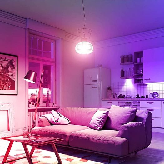 Colour Changing Light Bulb B22, Bluetooth APP Control LED Bulbs Bayonet, Dimmable RGB and White Light, Mood Light for Room Decor, Party and More (FREE POSTAGE)