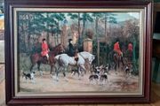 Large Hunting Scene Picture