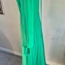Victoria Beckham midi green silk dress size 10 Image 9