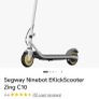 Child's Segway Ninebot E kick Scooter Zing c10 Image 7