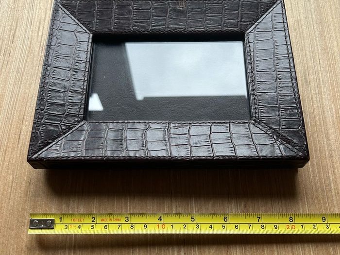 Faux Alligator/Crocodile Table Top Picture Frame